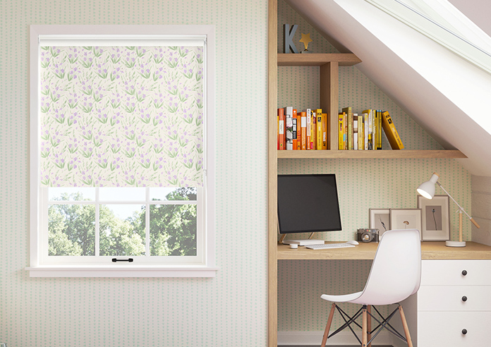 Wildflower, Iris - Twist&Fit Roller Blind - Image 3